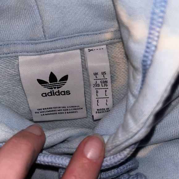 adidas Blue Tie-Dye Hoodie - Picture 2 of 3